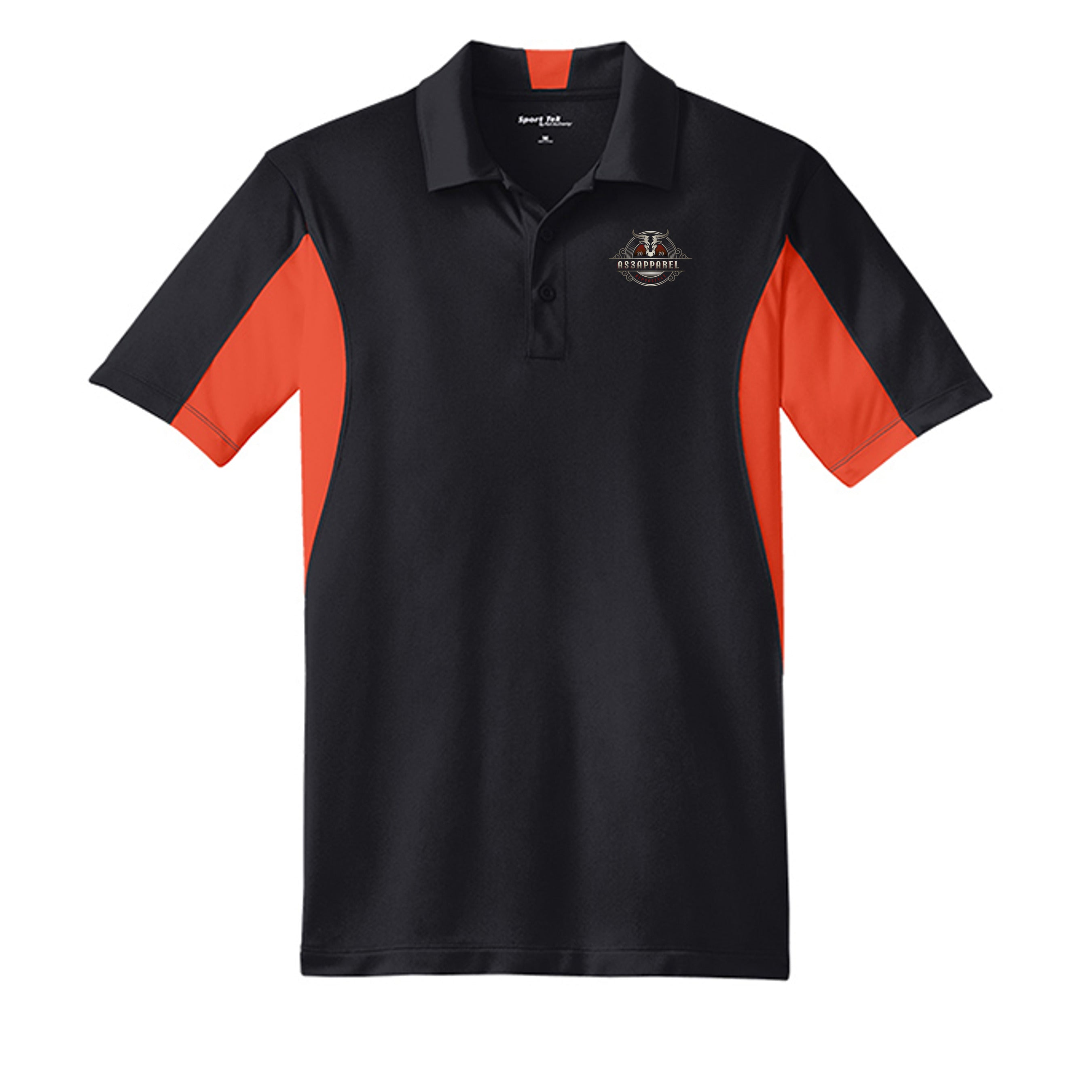 Black/ Deep Orange - ST655 - FRONT